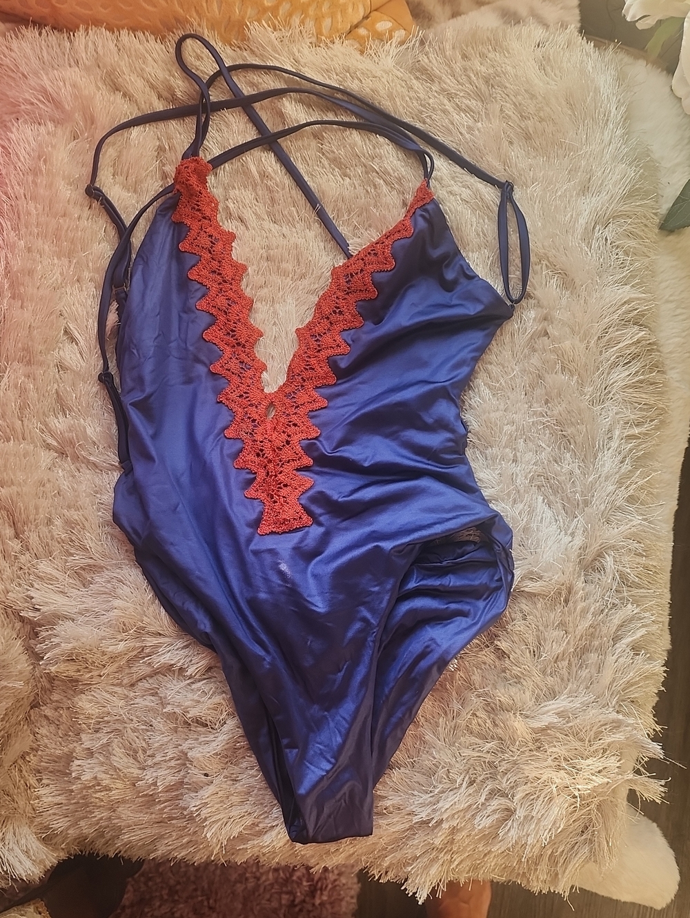 ♥️BRAND NEW NEVER WORN Blue Life Navy One-Piece!
